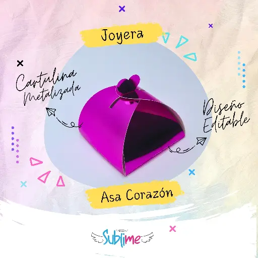 Joyera Asa Corazón Metalizada