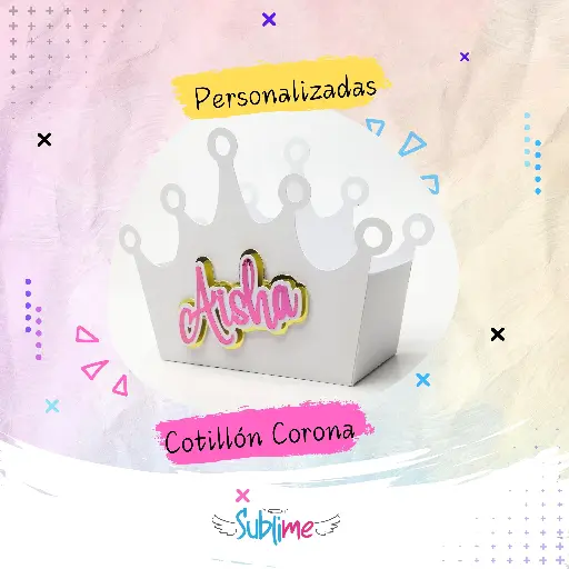 Cotillón Corona Personalizados